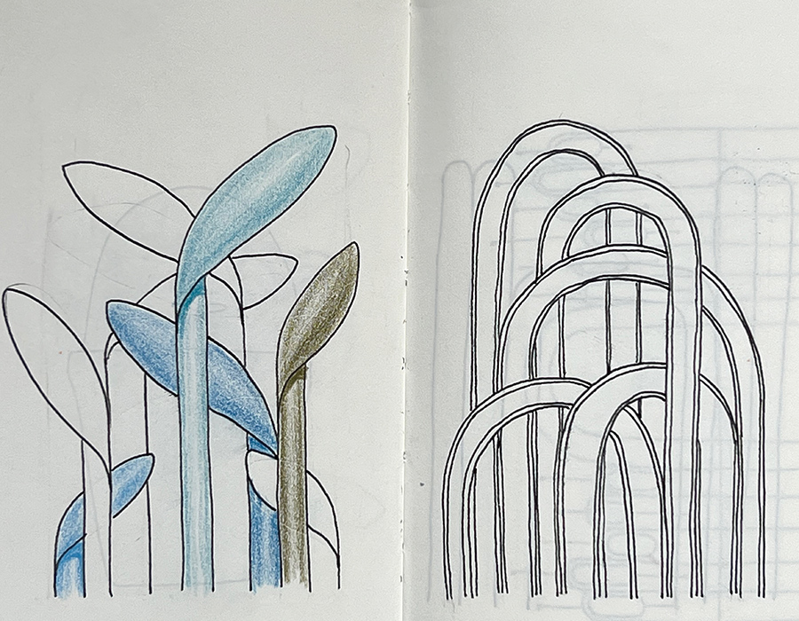 extrait de carnet de croquis