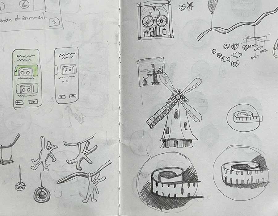 extrait de carnet de croquis