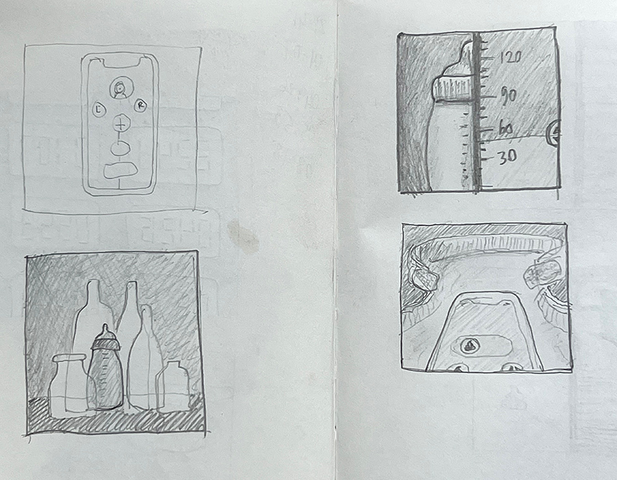 extrait de carnet de croquis
