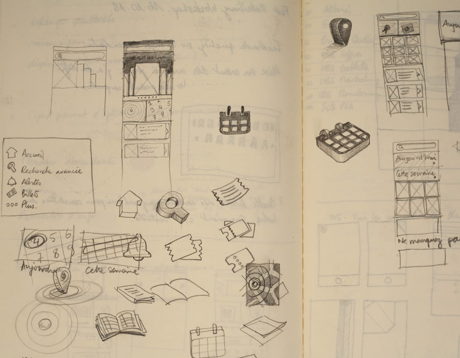 extrait de carnet de croquis