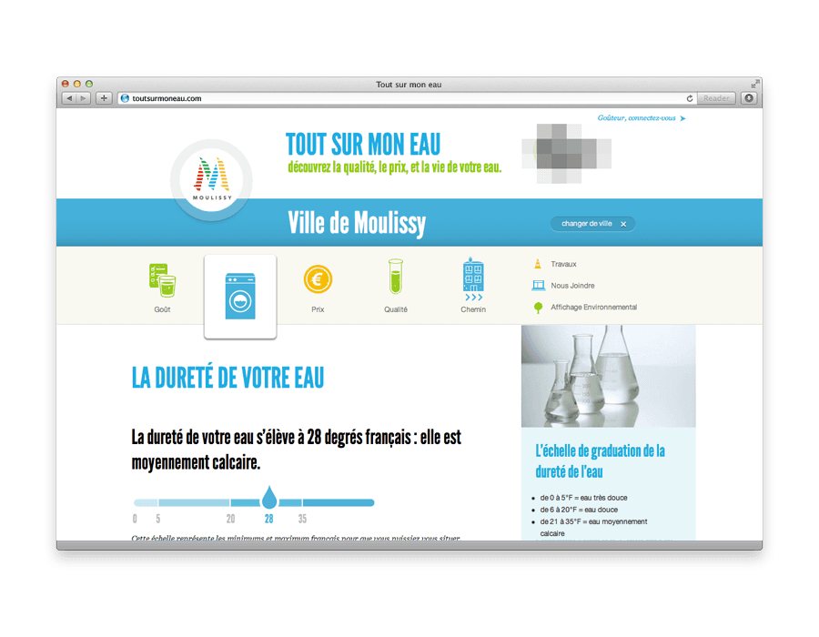 water information, screenshot