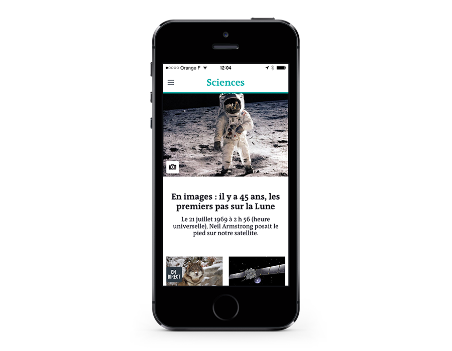 Le Monde app screenshot
