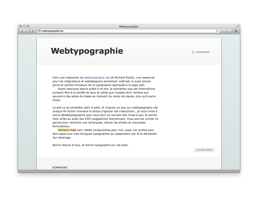 webtypographie.net screenshot