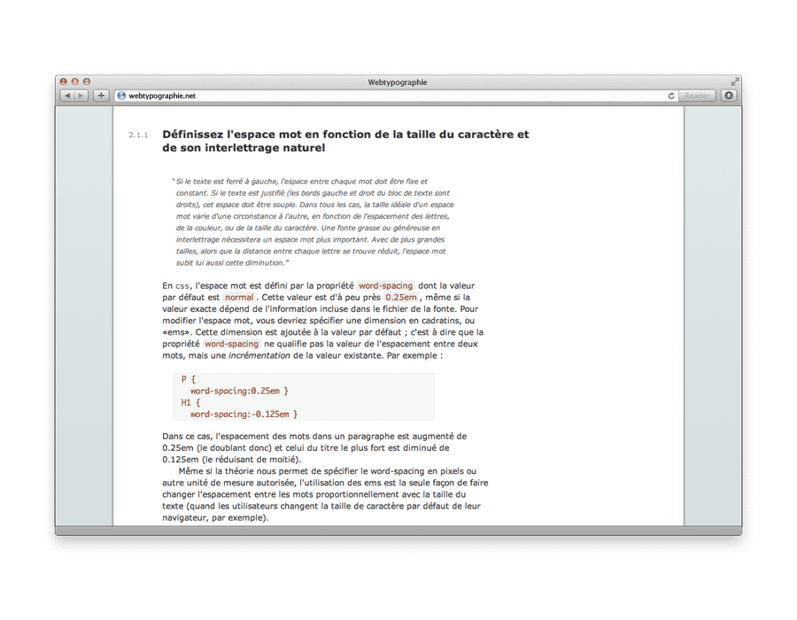 webtypographie.net screenshot