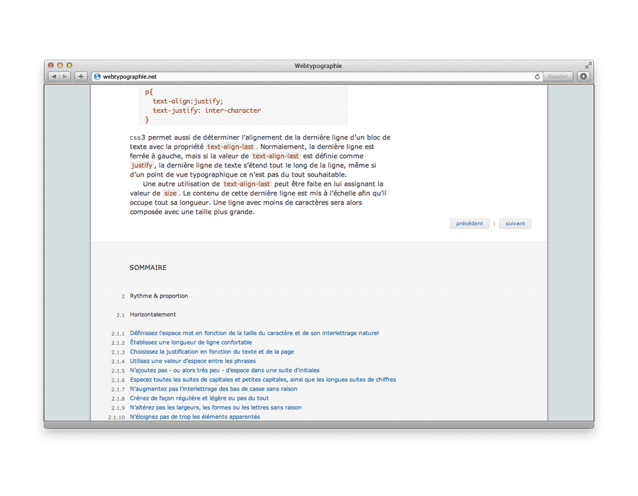 webtypographie.net screenshot